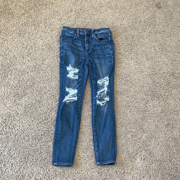 AE High Rise Jeggings Size 6 Short Jeans - Picture 3 of 9